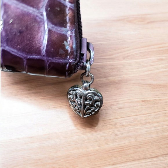 **Brighton Cher Elegant Purple Crocodile-Embossed Women's Clutch - Picture 4 of 4